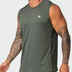 Coupon 🎁 Muscle Nation New Heights Running Tank - Dark Khaki 😉 11 Muscle Nation New Heights Running Tank - Dark Khaki