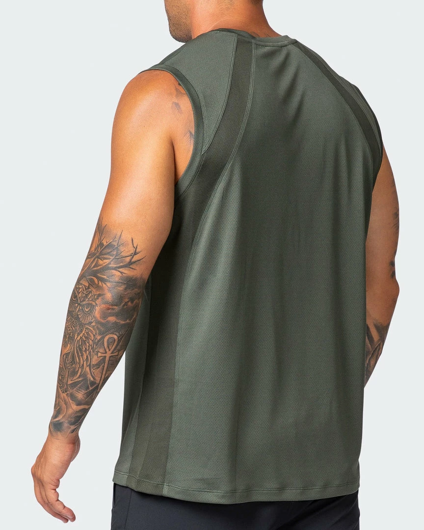 Coupon 🎁 Muscle Nation New Heights Running Tank - Dark Khaki 😉 7 Muscle Nation New Heights Running Tank - Dark Khaki