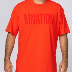 Muscle Nation Oversized Tonal Tee - Infrared Mens