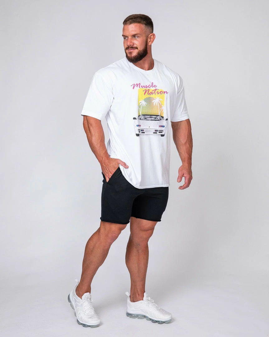 Flash Sale ⭐ Muscle Nation Mens Oversized Vintage Tee - Lambo 🔥 4 Muscle Nation Mens Oversized Vintage Tee - Lambo