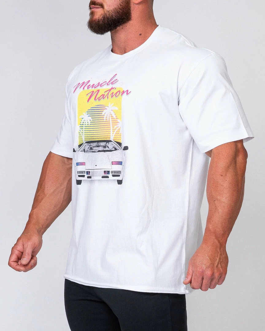 Flash Sale ⭐ Muscle Nation Mens Oversized Vintage Tee - Lambo 🔥 5 Muscle Nation Mens Oversized Vintage Tee - Lambo