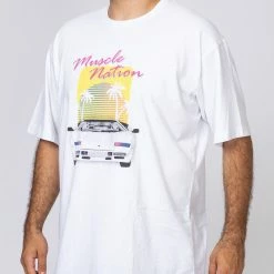 Flash Sale ⭐ Muscle Nation Mens Oversized Vintage Tee - Lambo 🔥 13 Muscle Nation Mens Oversized Vintage Tee - Lambo
