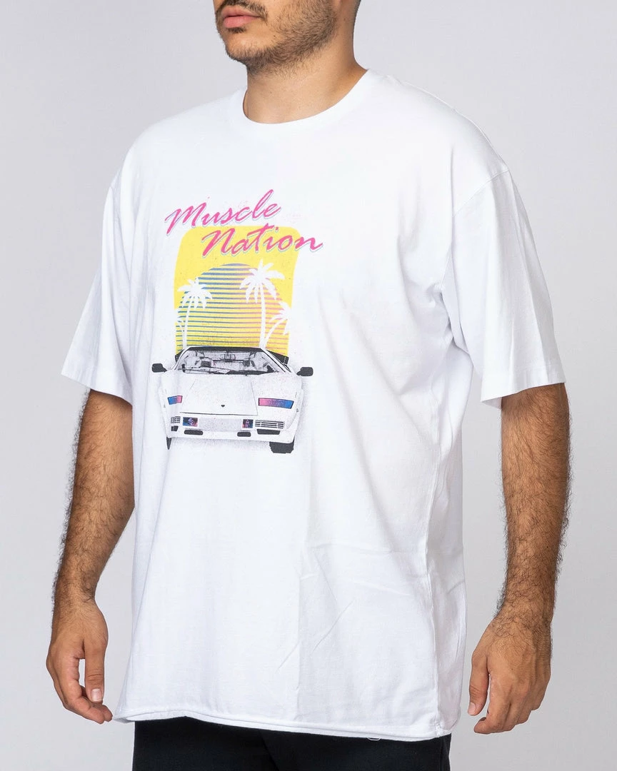 Flash Sale ⭐ Muscle Nation Mens Oversized Vintage Tee - Lambo 🔥 7 Muscle Nation Mens Oversized Vintage Tee - Lambo