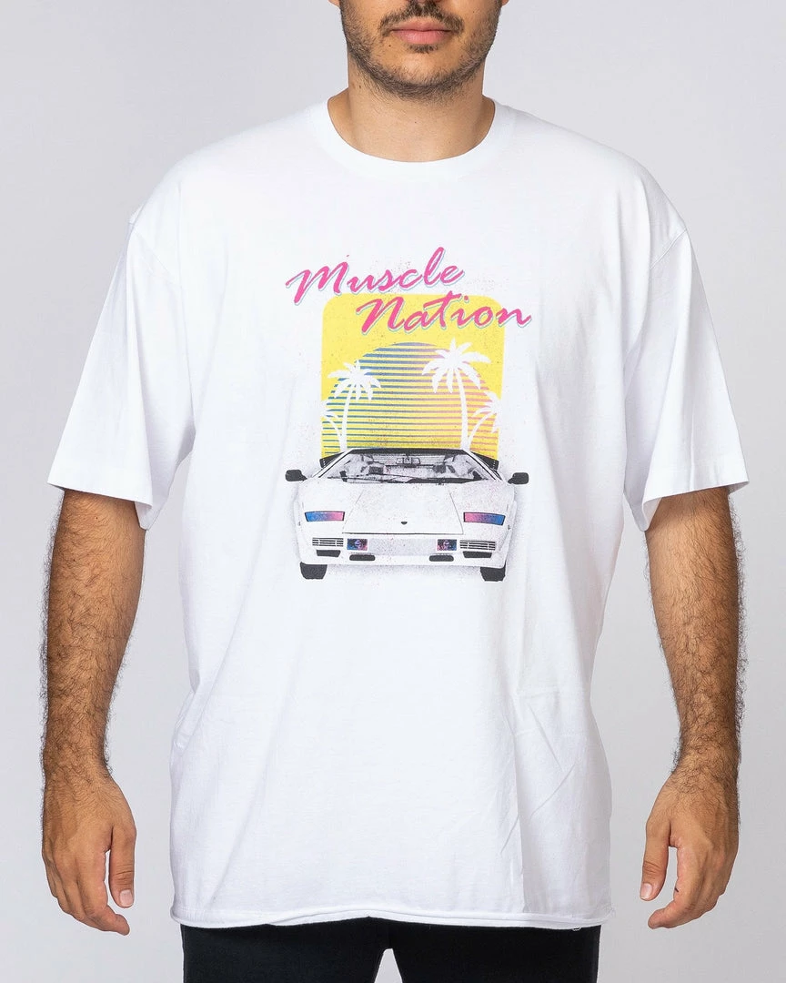 Flash Sale ⭐ Muscle Nation Mens Oversized Vintage Tee - Lambo 🔥 8 Muscle Nation Mens Oversized Vintage Tee - Lambo