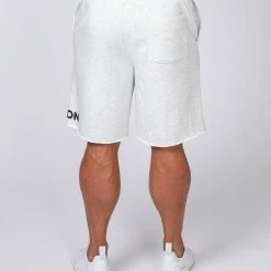 Muscle Nation Relaxed Shorts - White Marl Mens