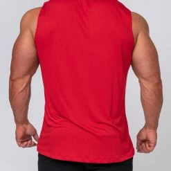 Muscle Nation 30% EOFY SALE Running Tank - Deep Red