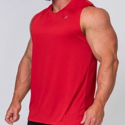 Muscle Nation 30% EOFY SALE Running Tank - Deep Red