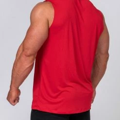 Muscle Nation 30% EOFY SALE Running Tank - Deep Red