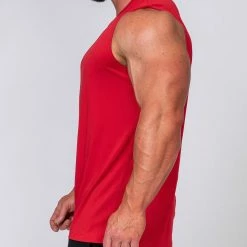 Muscle Nation 30% EOFY SALE Running Tank - Deep Red