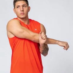 Muscle Nation Mens Running Tank - Infrared