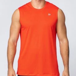 Muscle Nation Mens Running Tank - Infrared