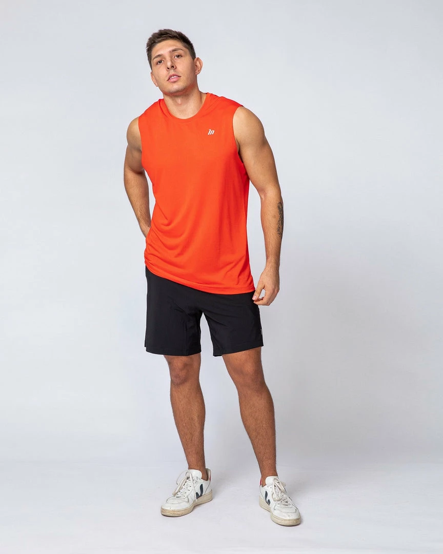 Cheap 😀 Muscle Nation Mens Running Tank - Infrared 😍 6 Muscle Nation Mens Running Tank - Infrared