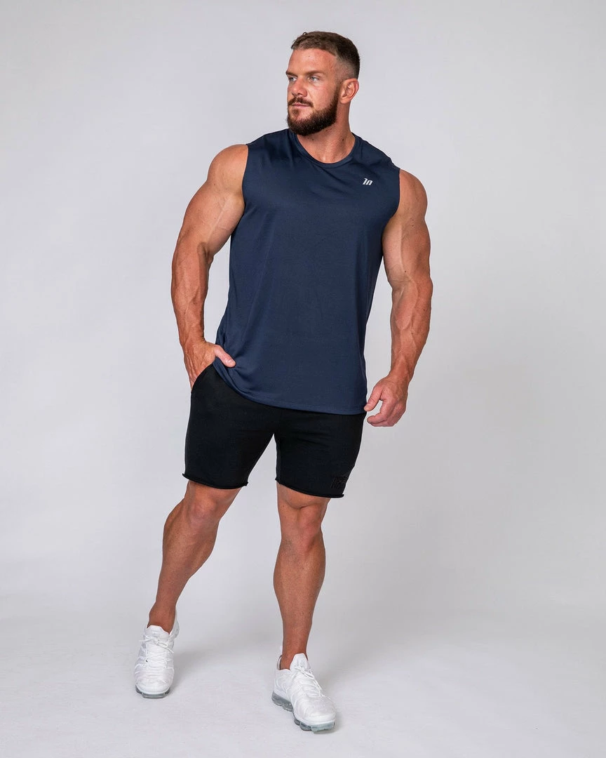 Flash Sale โญ Muscle Nation Running Tank - Navy ๐ฅ 3 Muscle Nation Running Tank - Navy