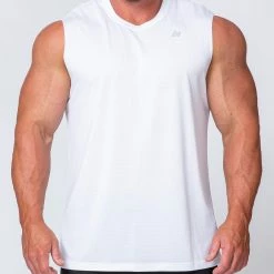 Muscle Nation Running Tank - White