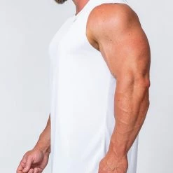 Muscle Nation Running Tank - White