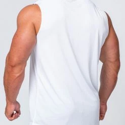 Muscle Nation Running Tank - White