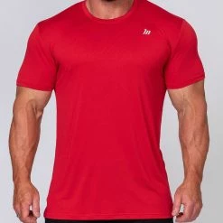 Muscle Nation 30% EOFY SALE Running Tee - Deep Red