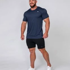 Muscle Nation Running Tee - Navy