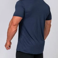 Muscle Nation Running Tee - Navy