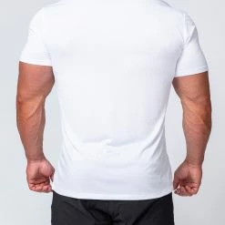 Muscle Nation Running Tee - White Mens