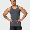 Muscle Nation Seamless Tank - Charcoal Marl