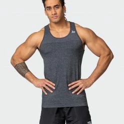 Muscle Nation Seamless Tank - Charcoal Marl