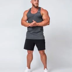 Muscle Nation Seamless Tank - Charcoal Marl