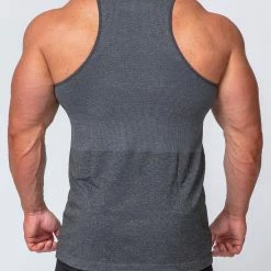 Muscle Nation Seamless Tank - Charcoal Marl