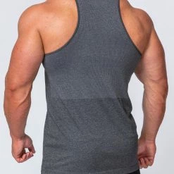 Muscle Nation Seamless Tank - Charcoal Marl