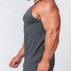 Muscle Nation Seamless Tank - Charcoal Marl