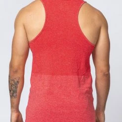 Muscle Nation Mens Seamless Tank - Poppy Marl