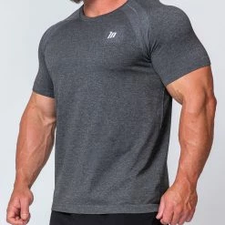 Coupon ๐คฉ Muscle Nation Mens Seamless Tee - Charcoal Marl ๐ 15 Muscle Nation Mens Seamless Tee - Charcoal Marl