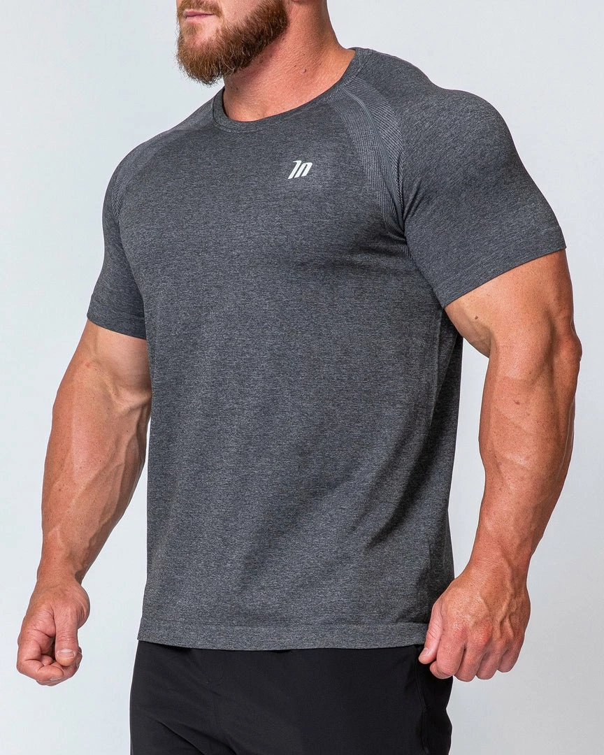 Coupon ๐คฉ Muscle Nation Mens Seamless Tee - Charcoal Marl ๐ 8 Muscle Nation Mens Seamless Tee - Charcoal Marl