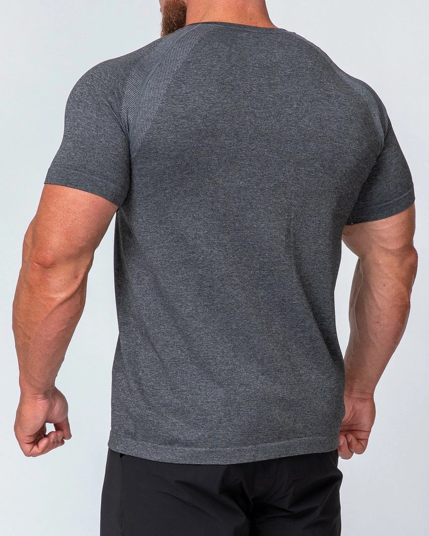 Coupon ๐คฉ Muscle Nation Mens Seamless Tee - Charcoal Marl ๐ 9 Muscle Nation Mens Seamless Tee - Charcoal Marl