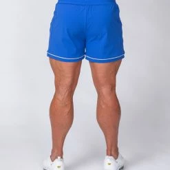 Muscle Nation Squat Shorts - Blue/ Grey