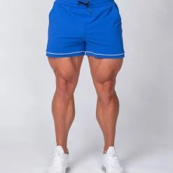 Muscle Nation Squat Shorts - Blue/ Grey