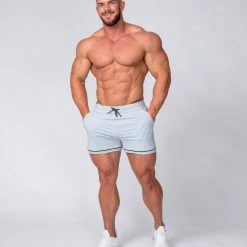 Outlet ๐ Muscle Nation Mens Squat Shorts - Grey/ Black ๐ 11 Muscle Nation Mens Squat Shorts - Grey/ Black