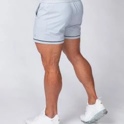 Outlet ๐ Muscle Nation Mens Squat Shorts - Grey/ Black ๐ 12 Muscle Nation Mens Squat Shorts - Grey/ Black