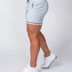 Outlet ๐ Muscle Nation Mens Squat Shorts - Grey/ Black ๐ 13 Muscle Nation Mens Squat Shorts - Grey/ Black