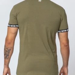 Muscle Nation Mens Superset Tee - Olive