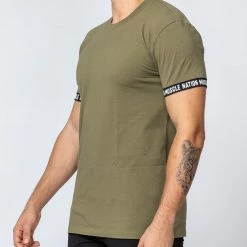 Muscle Nation Mens Superset Tee - Olive