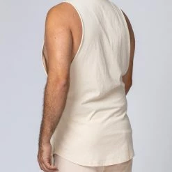 Muscle Nation Mens Surf Tank - Sand