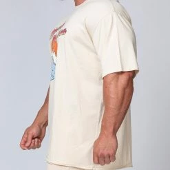 Muscle Nation Mens Surf Tee - Sand