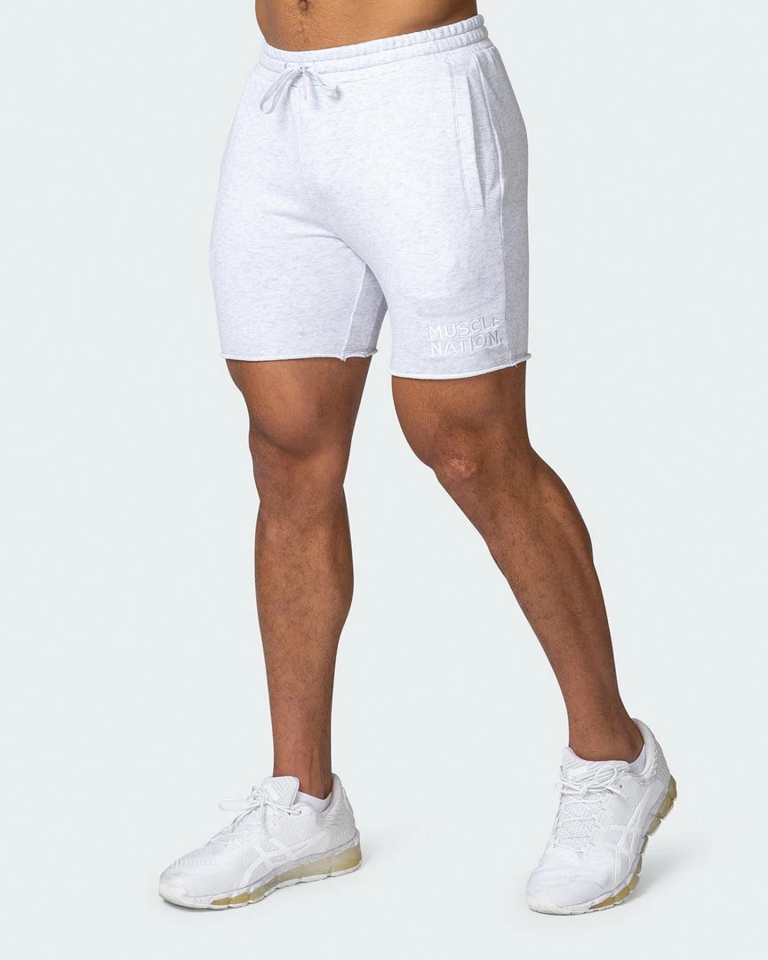 Deals ๐ฏ Muscle Nation In The Limelight Timeless Shorts - White Marl โจ 5 Muscle Nation In The Limelight Timeless Shorts - White Marl