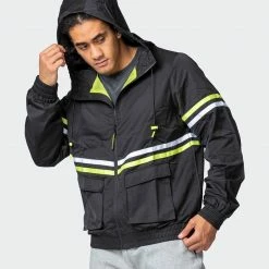 Muscle Nation Unisex Track Jacket - Black