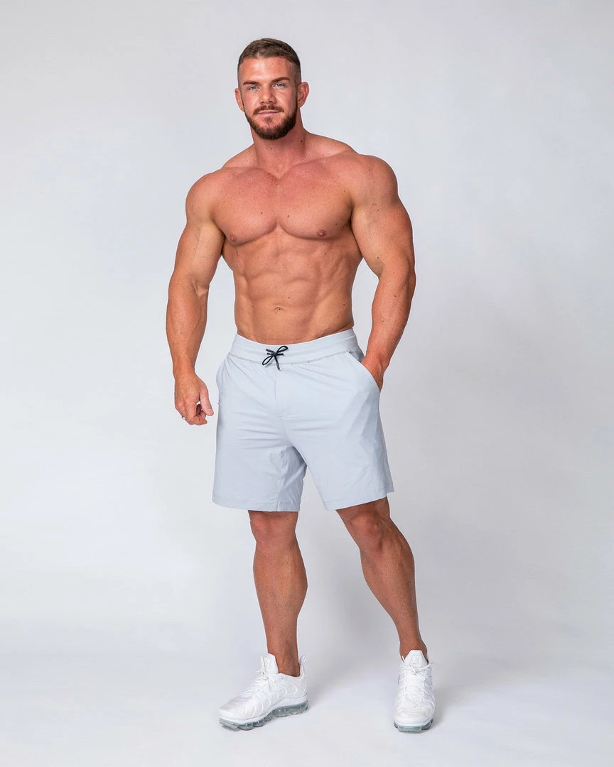 New โ๏ธ Muscle Nation Training Shorts - Grey ๐ 6 Muscle Nation Training Shorts - Grey