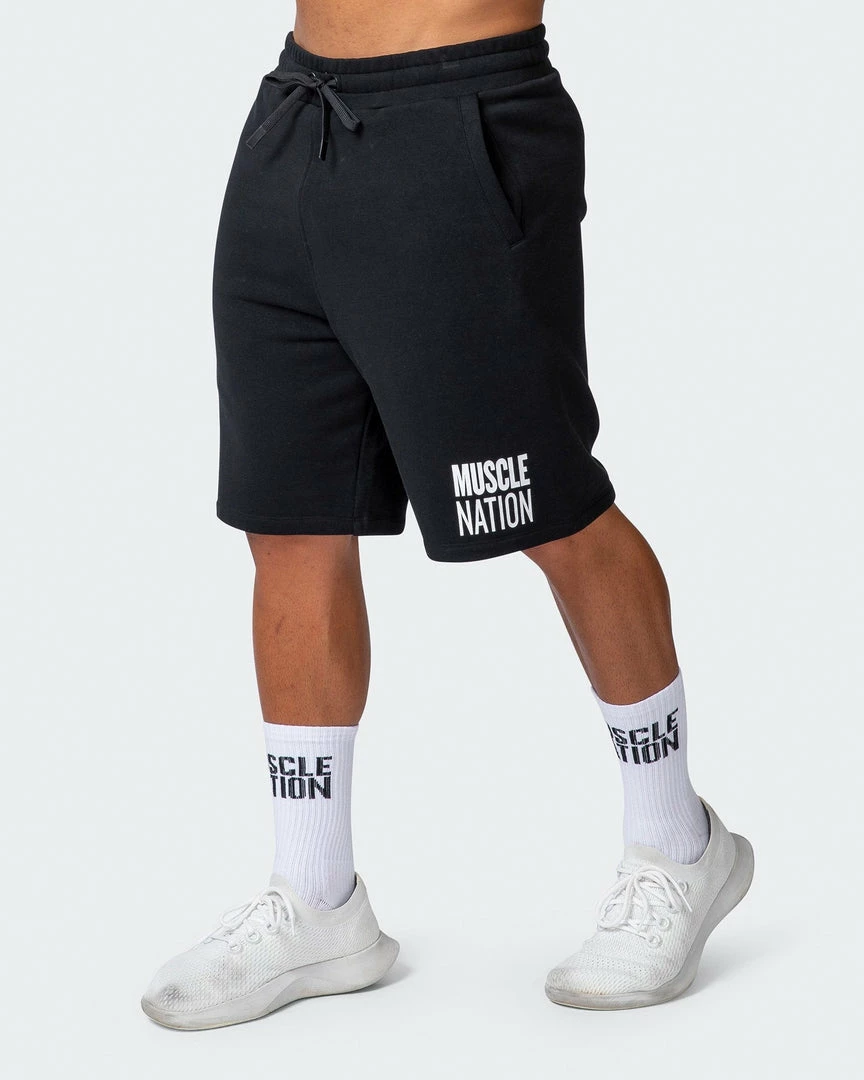 Best reviews of ๐คฉ Muscle Nation Mens Unwind Shorts - Black ๐งจ 5 Muscle Nation Mens Unwind Shorts - Black