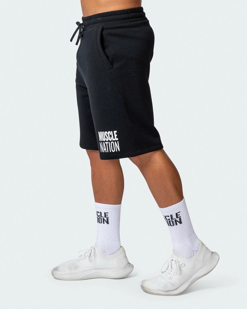 Best reviews of ๐คฉ Muscle Nation Mens Unwind Shorts - Black ๐งจ 6 Muscle Nation Mens Unwind Shorts - Black