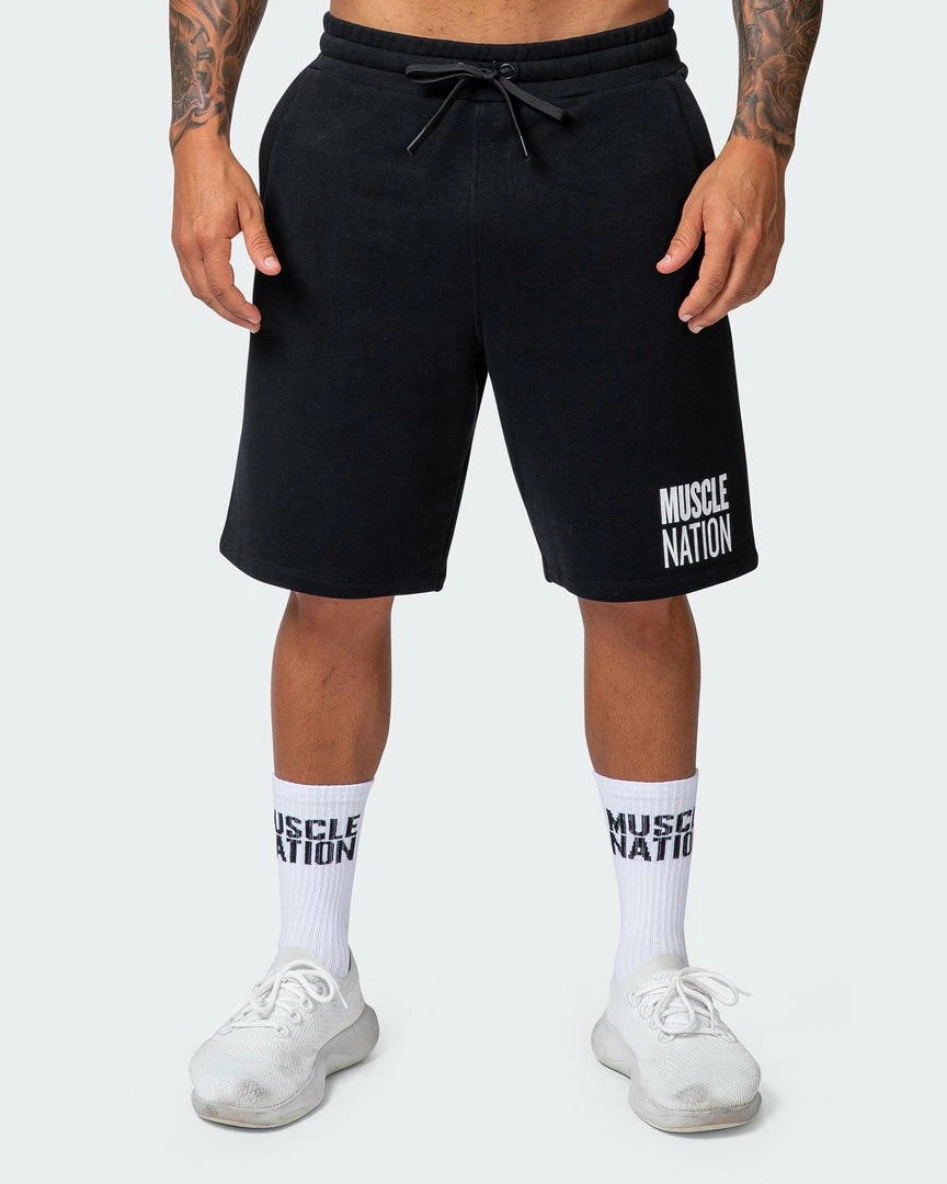 Best reviews of ๐คฉ Muscle Nation Mens Unwind Shorts - Black ๐งจ 9 Muscle Nation Mens Unwind Shorts - Black