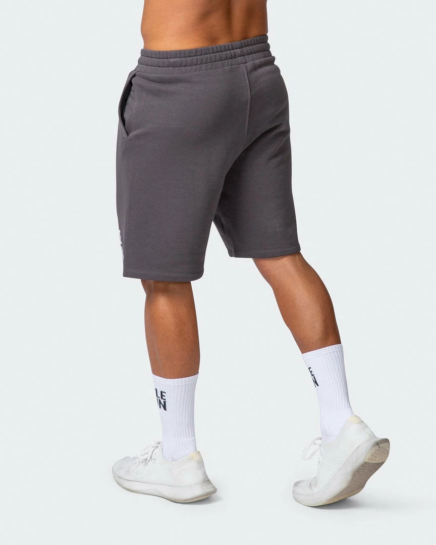 Top 10 ❤️ Muscle Nation Mens Unwind Shorts - Charcoal ⭐ 8 Muscle Nation Mens Unwind Shorts - Charcoal